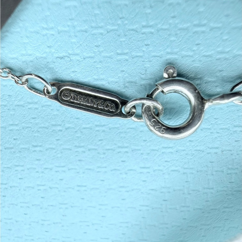 Tiffany & Co. Return to Tiffany Blue Letters Heart Tag Necklace Pendant Medium - Picture 5 of 6